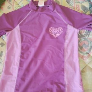 A rashguard up for kids.